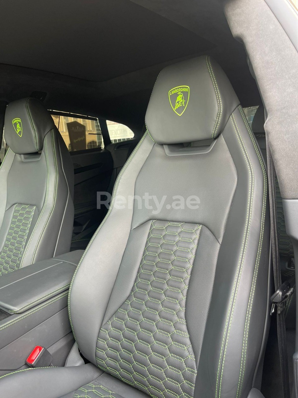 Black Lamborghini Urus for rent in Sharjah 4