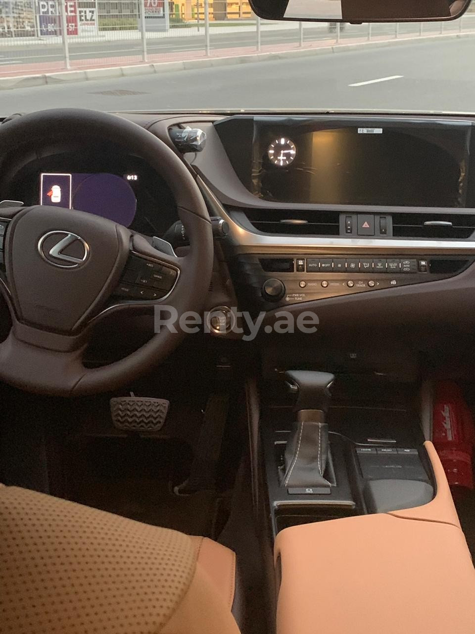 Black Lexus ES350 for rent in Abu-Dhabi 4