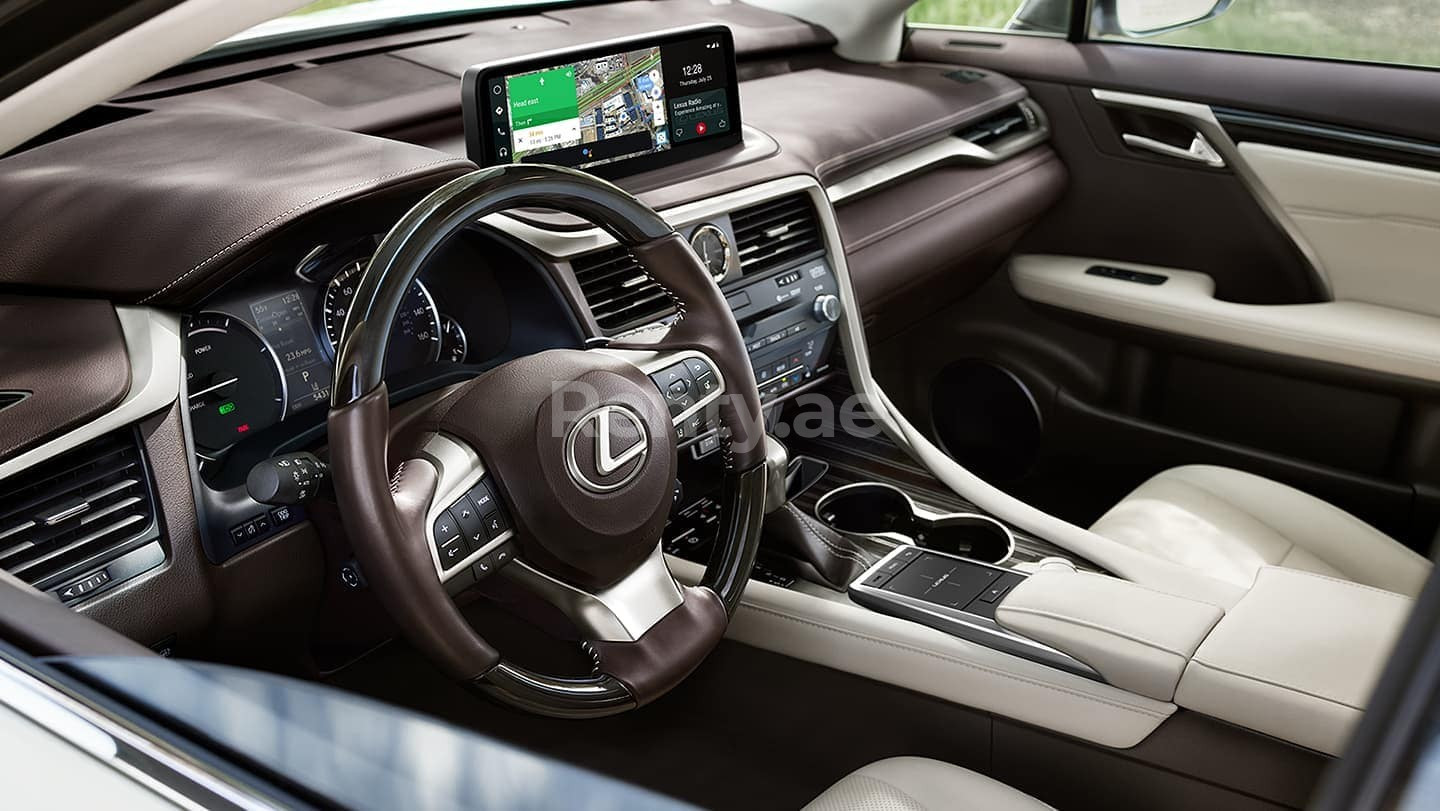 أسود Lexus RX 350 للإيجار في دبي 0