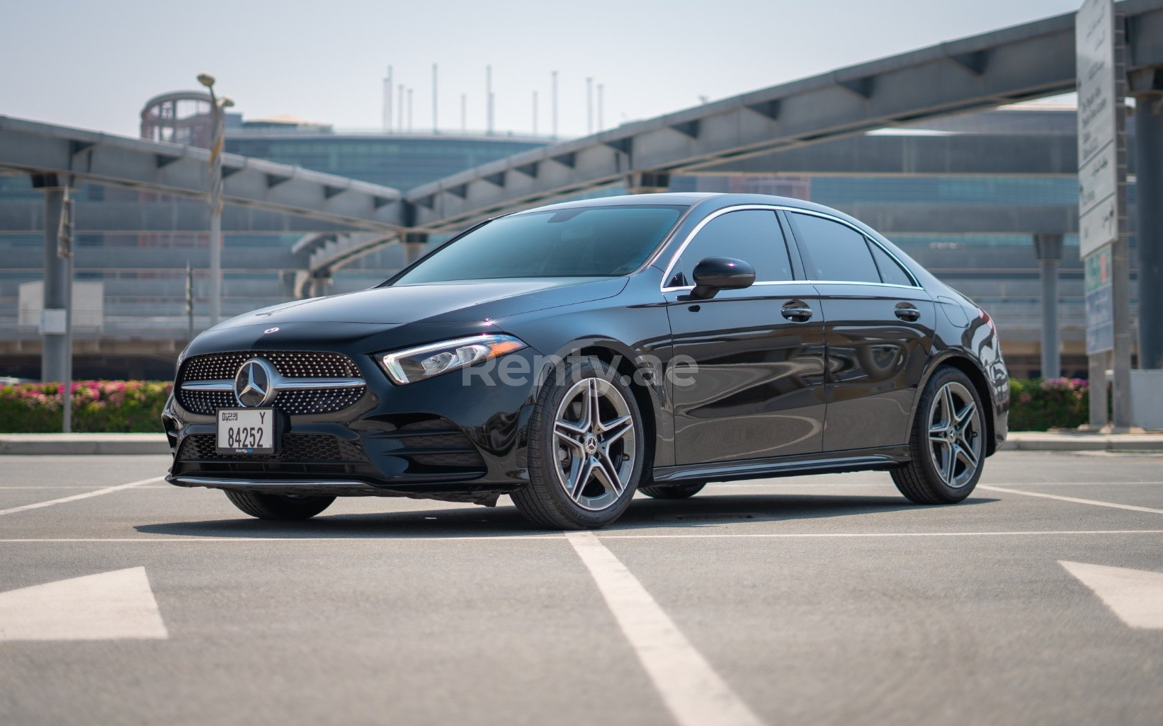 Black Mercedes A220 for rent in Sharjah