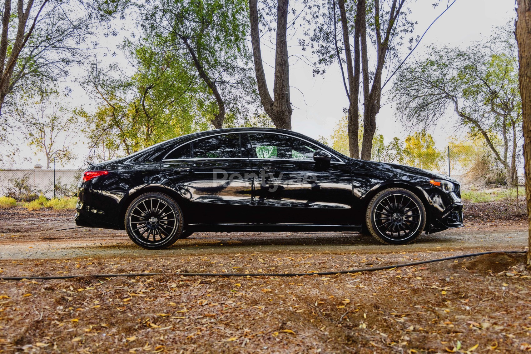 Black Mercedes CLA 250 with CLA 45 Body Kit for rent in Sharjah 6