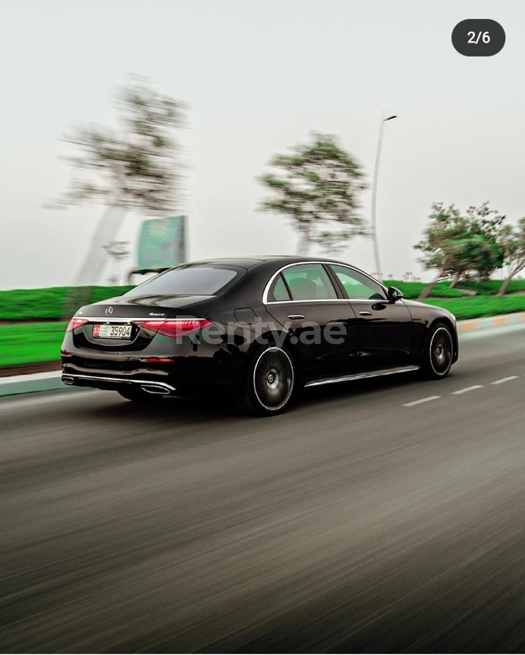 أسود Mercedes S500 Class للإيجار في دبي 0