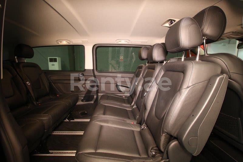 Black Mercedes V250 for rent in Sharjah 3