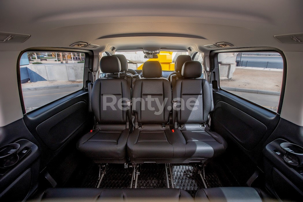 Black Mercedes VITO for rent in Abu-Dhabi 3