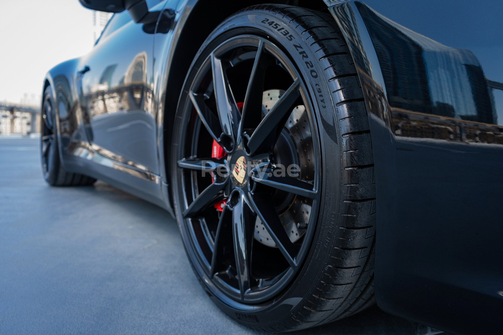 Black Porsche 911 Carrera S for rent in Sharjah 1