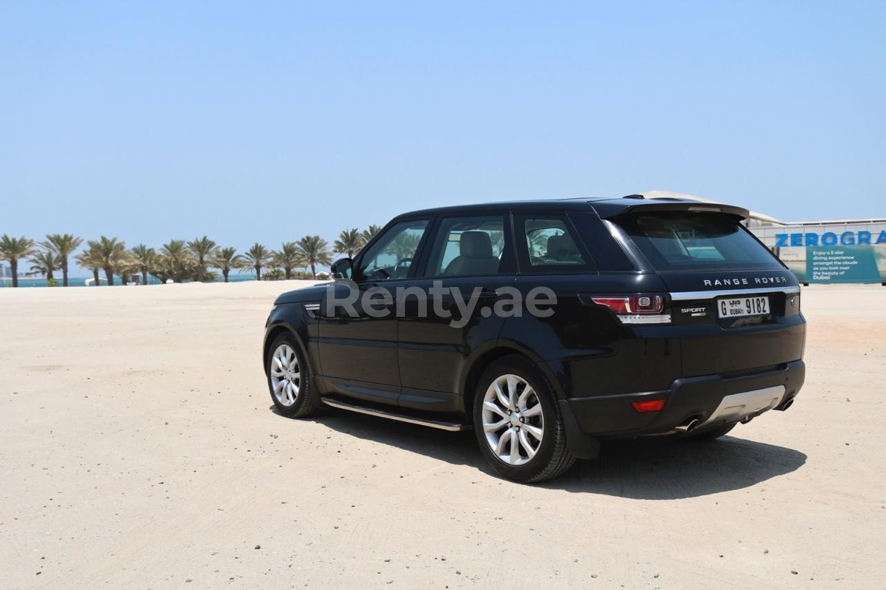 Black Range Rover Sport for rent in Abu-Dhabi 1