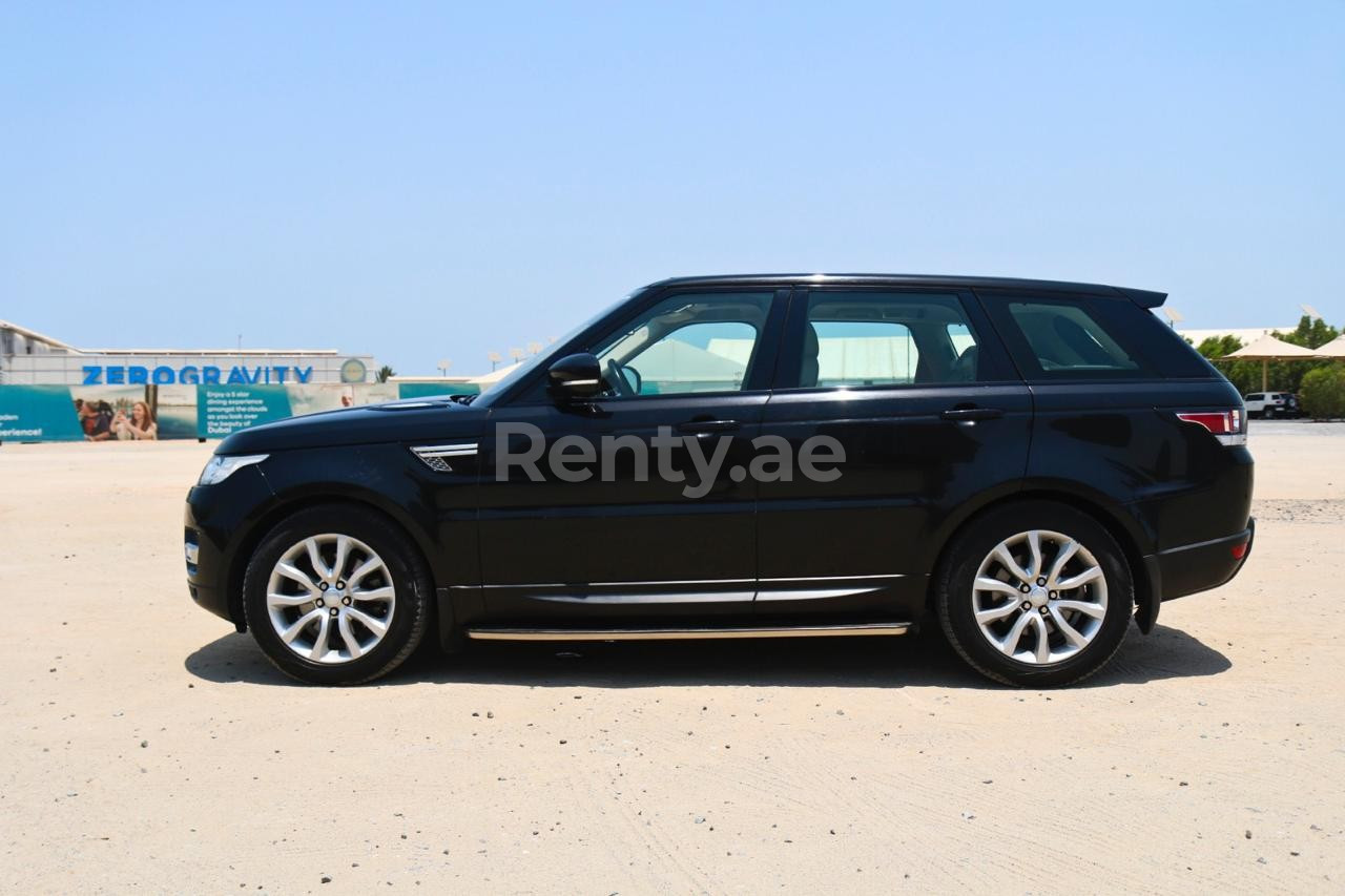 Black Range Rover Sport for rent in Abu-Dhabi 2