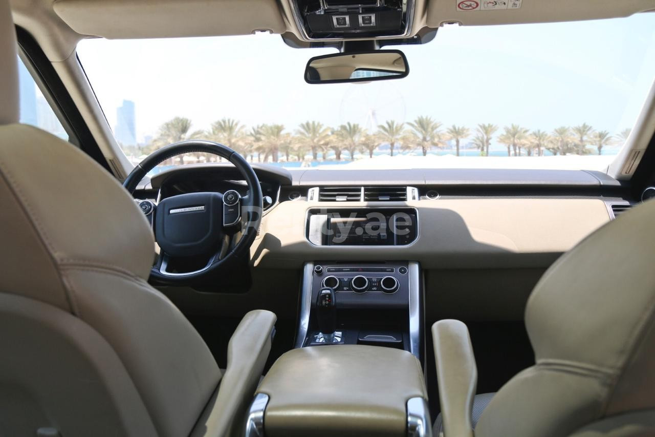 Black Range Rover Sport for rent in Abu-Dhabi 3