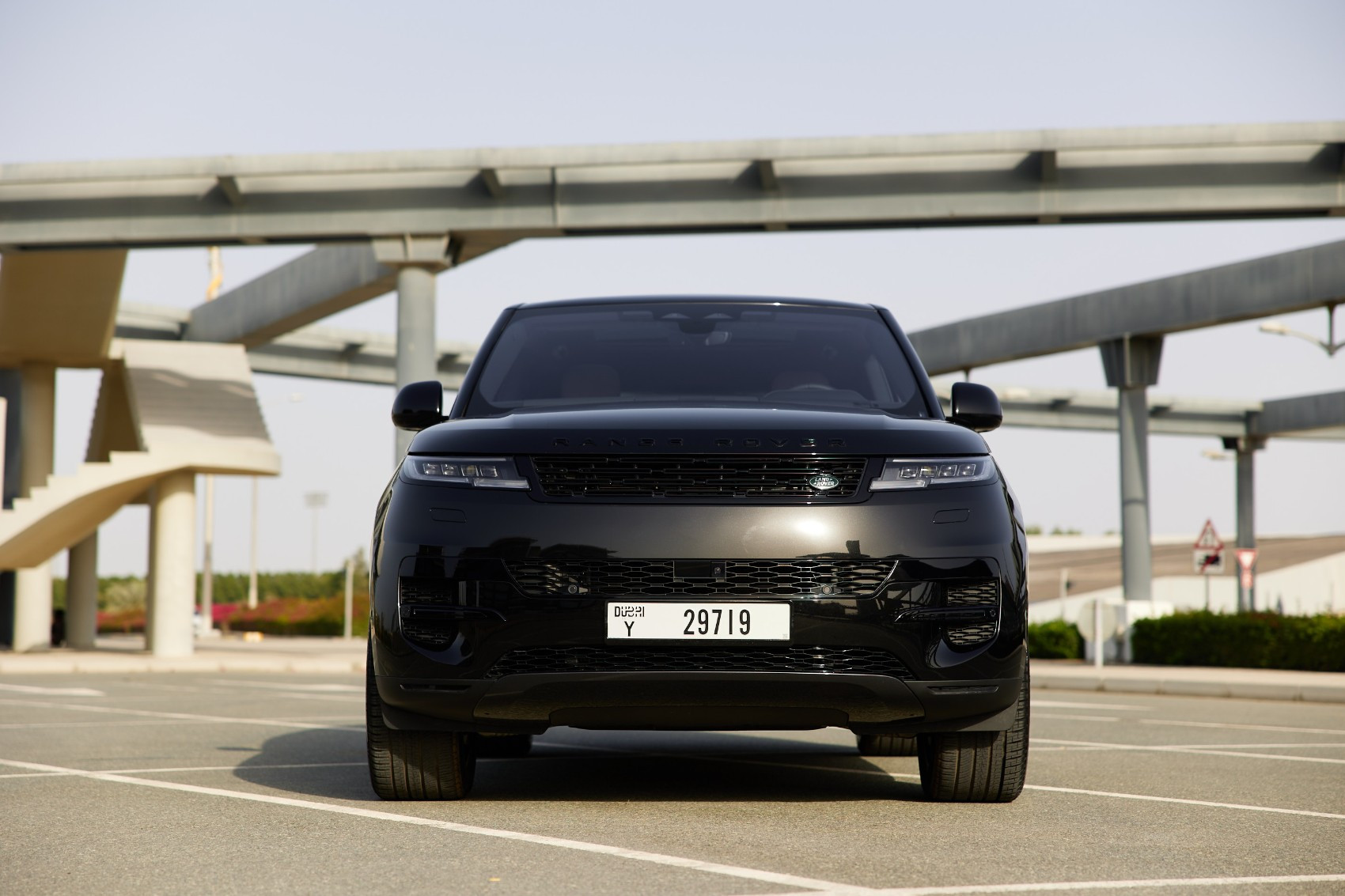 Black Range Rover Sport for rent in Dubai 0