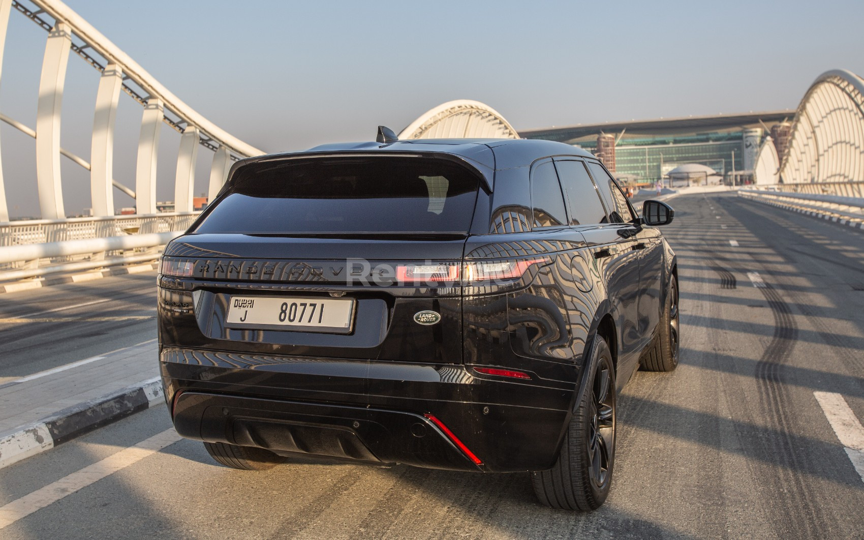 Black Range Rover Velar for rent in Dubai 2