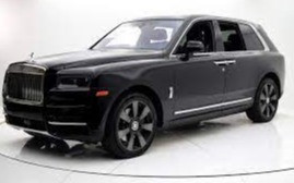 Negro Rolls Royce Cullinan en alquiler en Abu-Dhabi