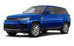 Blue Range Rover Discovery for rent in Dubai