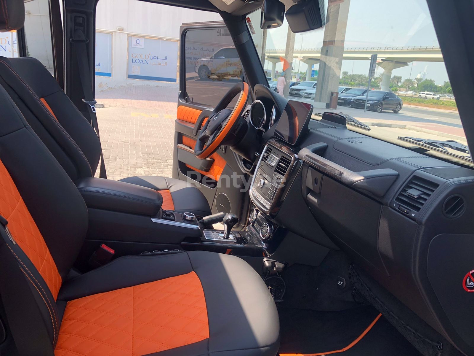 Brown Mercedes G class for rent in Abu-Dhabi 6