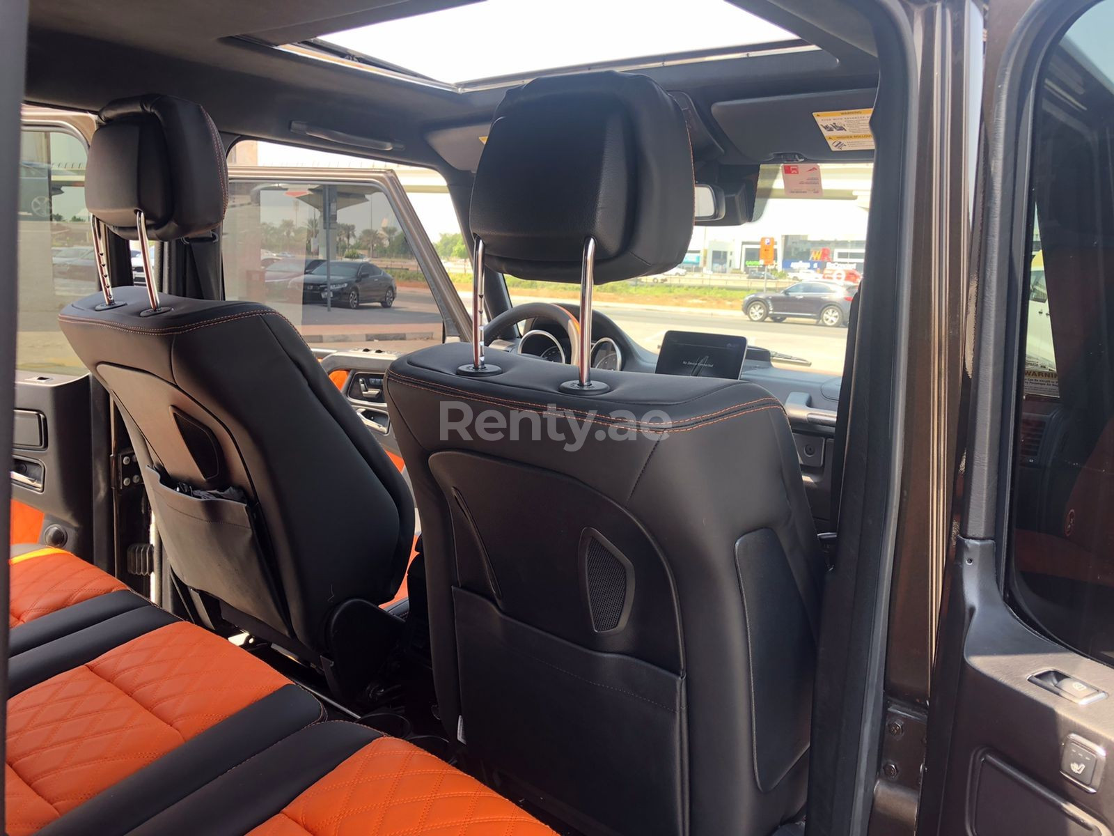 Brown Mercedes G class for rent in Abu-Dhabi 9