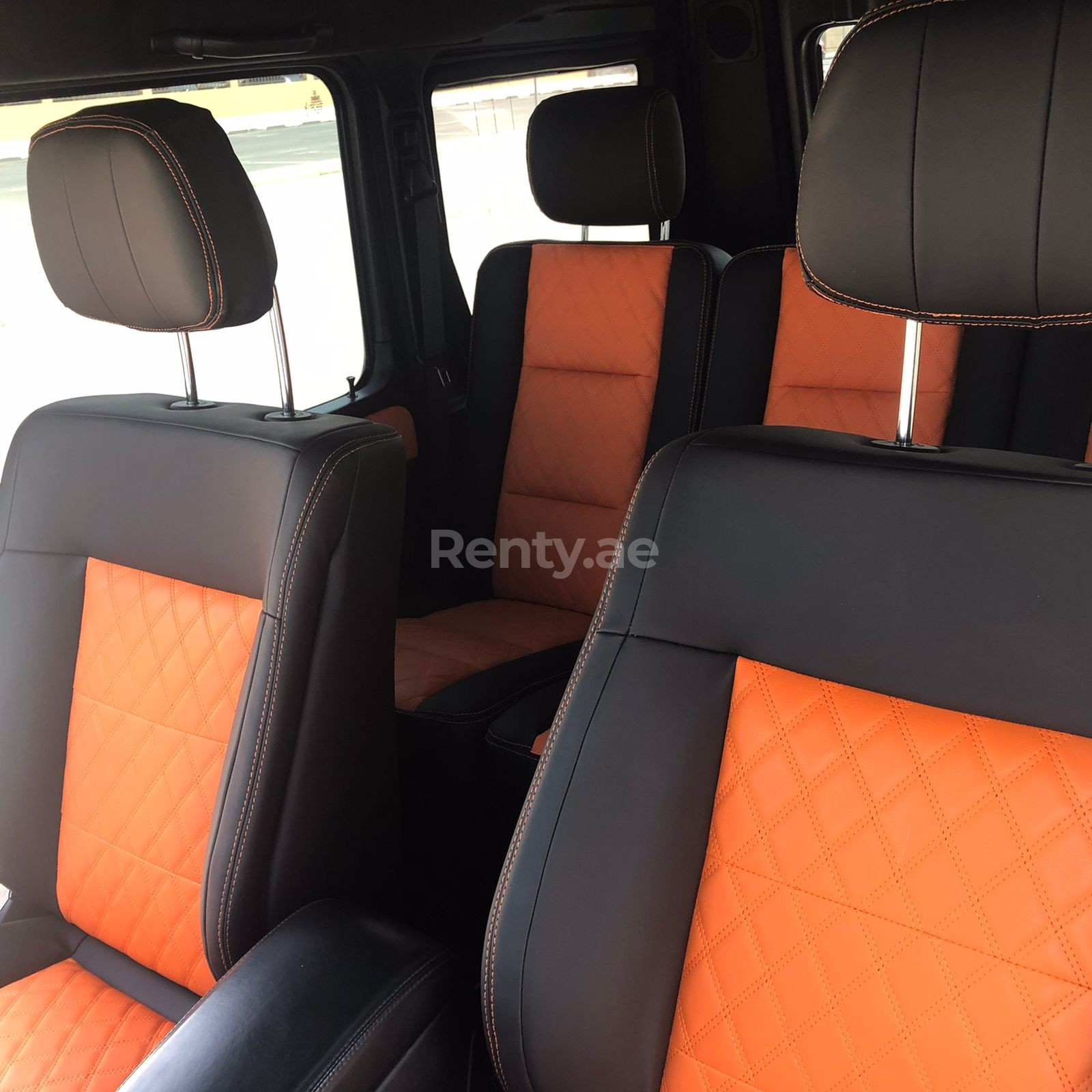 Brown Mercedes G class for rent in Abu-Dhabi 10