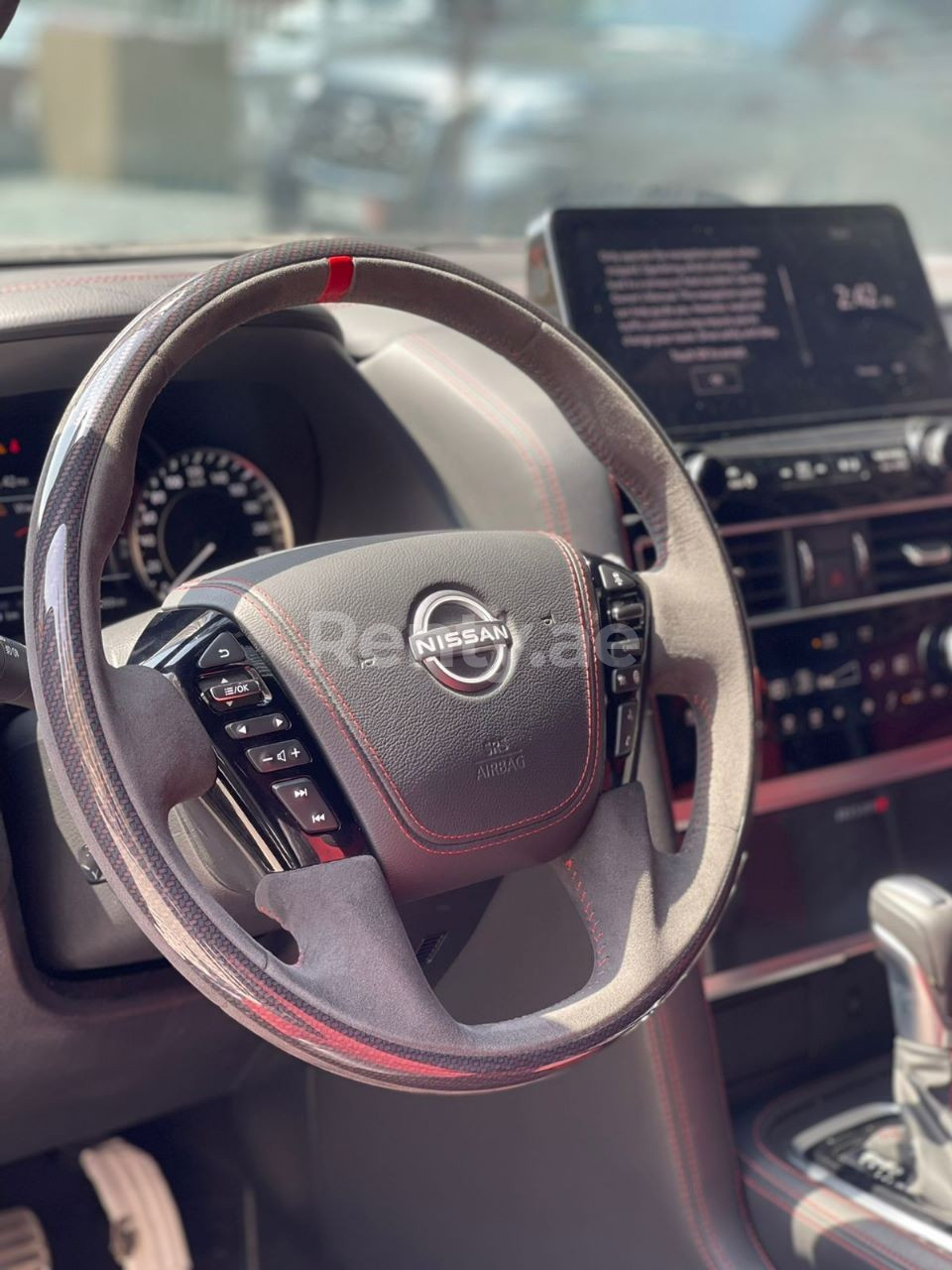 Dark Grey Nissan Patrol V8 Nismo for rent in Abu-Dhabi 3