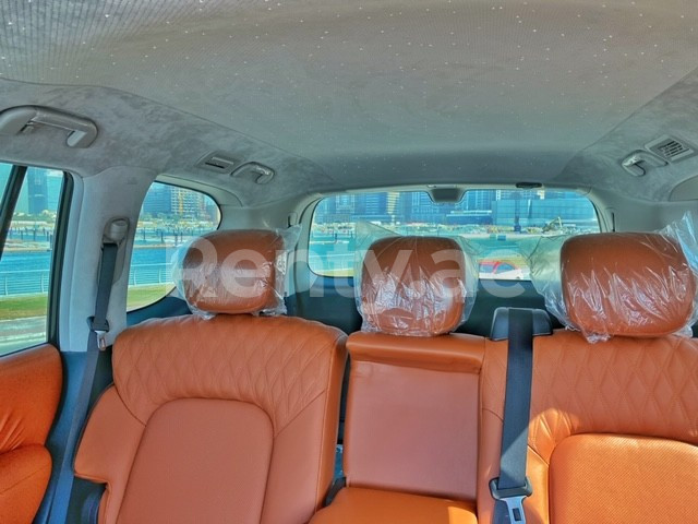 Gold Nissan Patrol V6 for rent in Abu-Dhabi 3