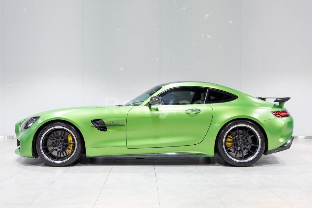 Green Mercedes GT-R for rent in Dubai 0