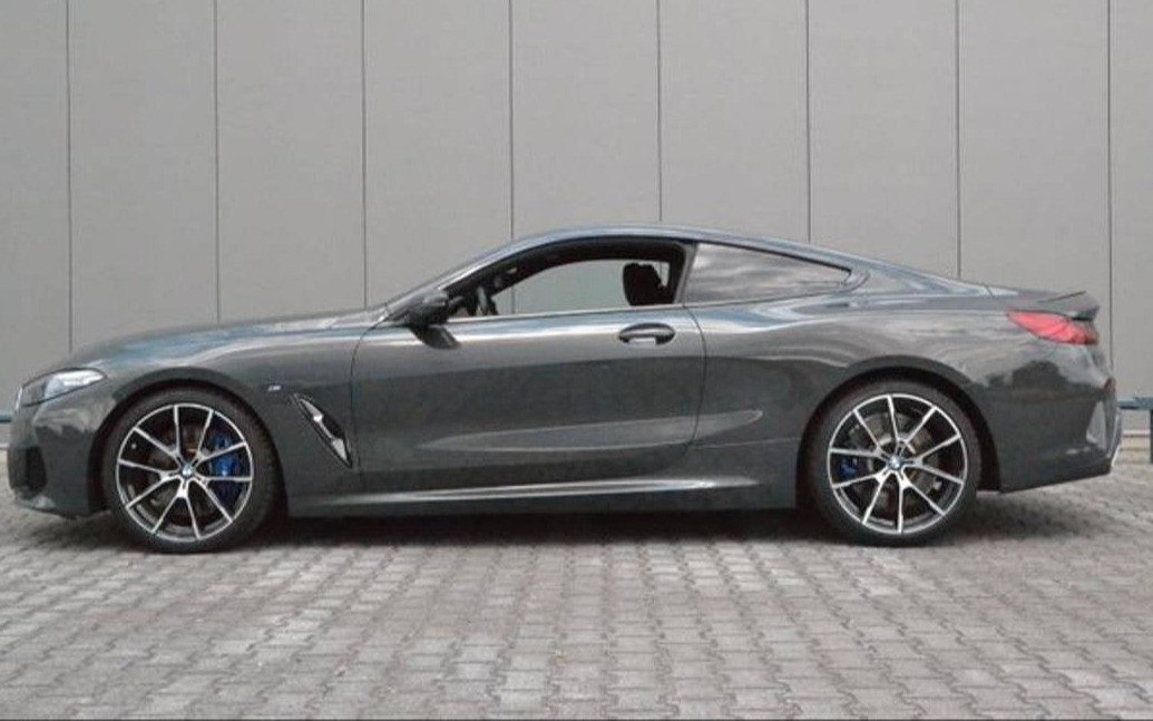 Grey BMW M8 for rent in Dubai