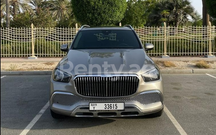 Grey Mercedes GLE for rent in Dubai