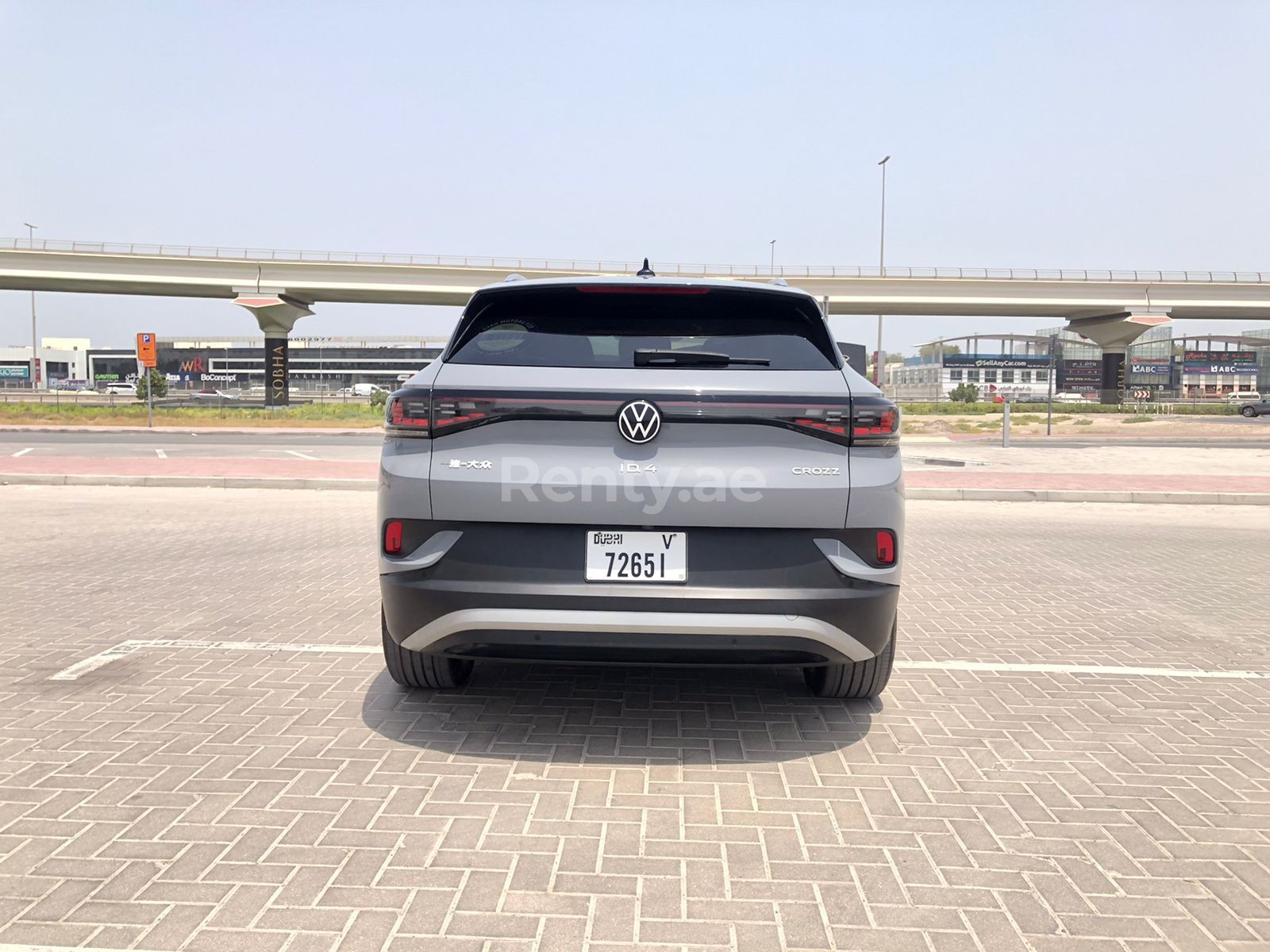 Grey Volkswagen ID.4 for rent in Sharjah 4