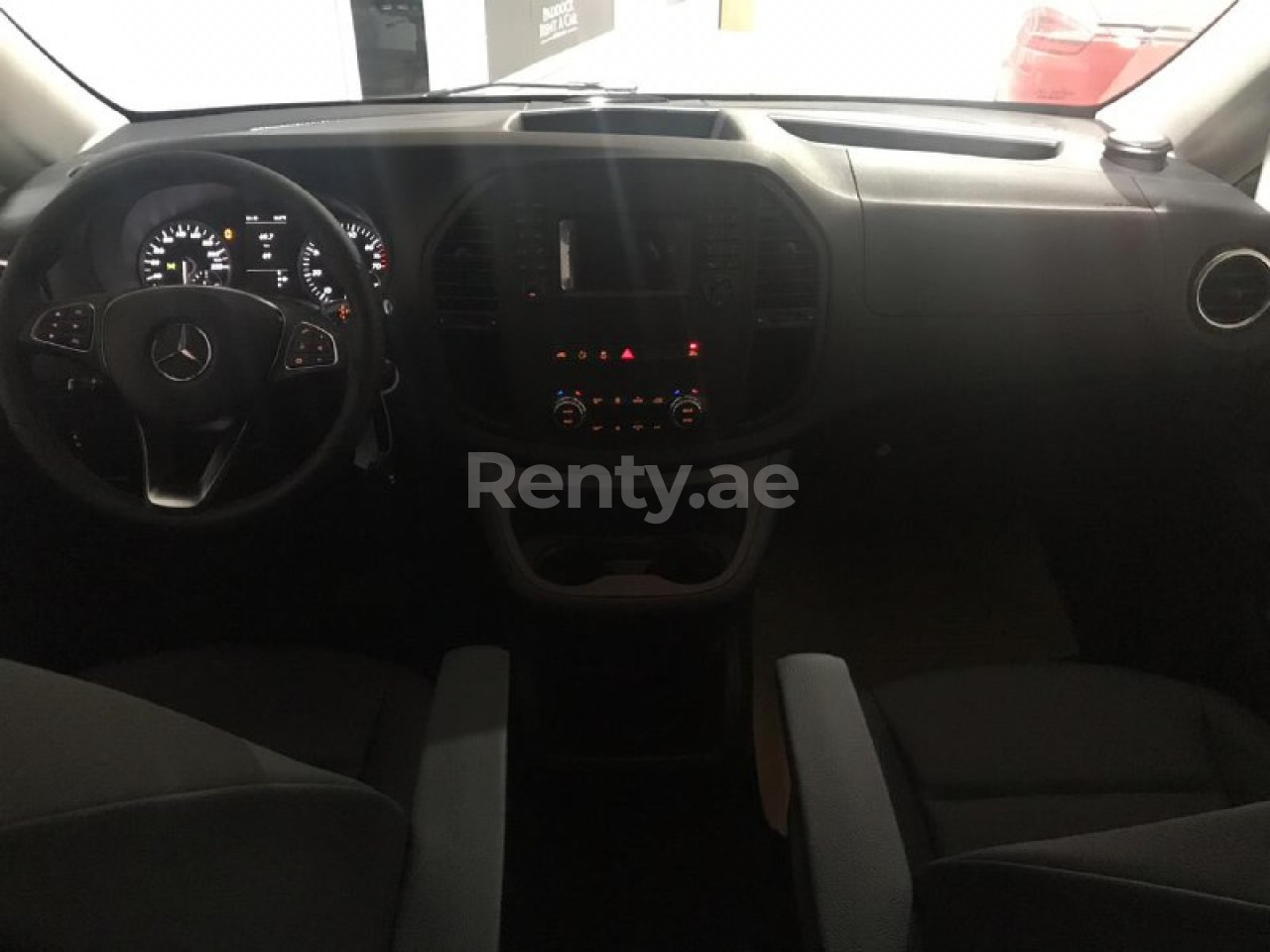 Black Mercedes VITO for rent in Abu-Dhabi 2