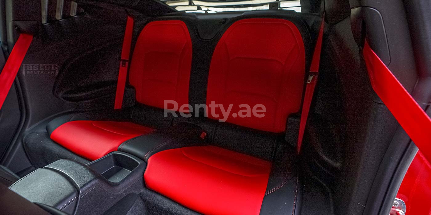 Red Chevrolet Camaro for rent in Sharjah 2