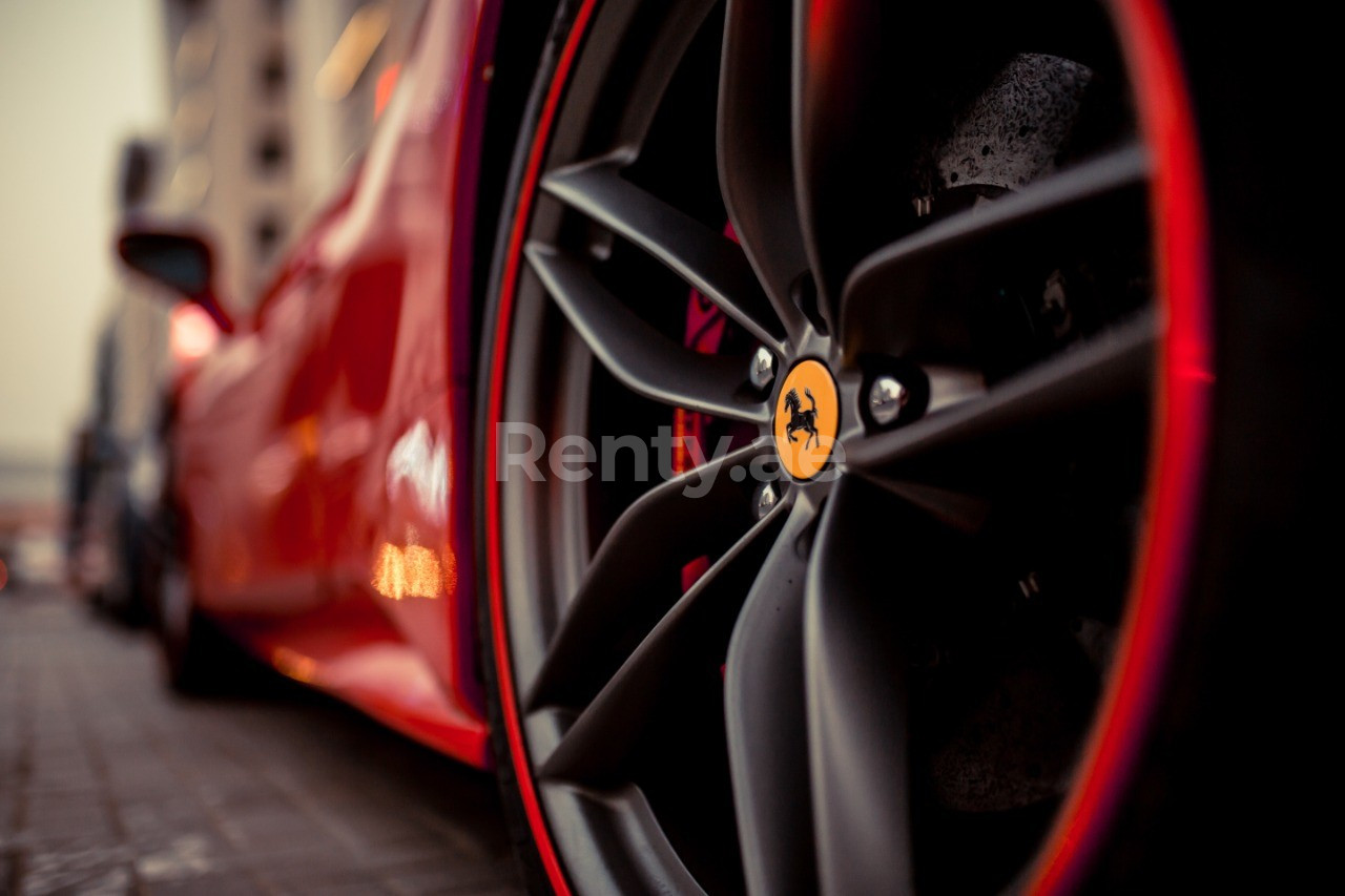 Red Ferrari 488 GTB for rent in Sharjah 0