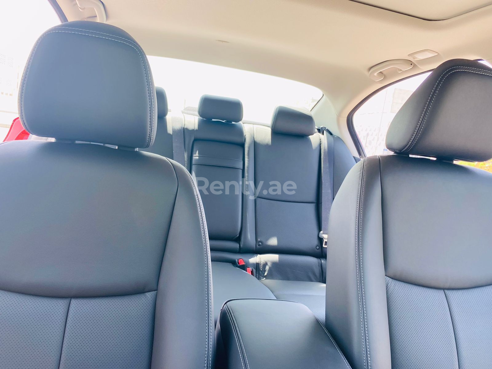 Red Infiniti Q Series for rent in Abu-Dhabi 7