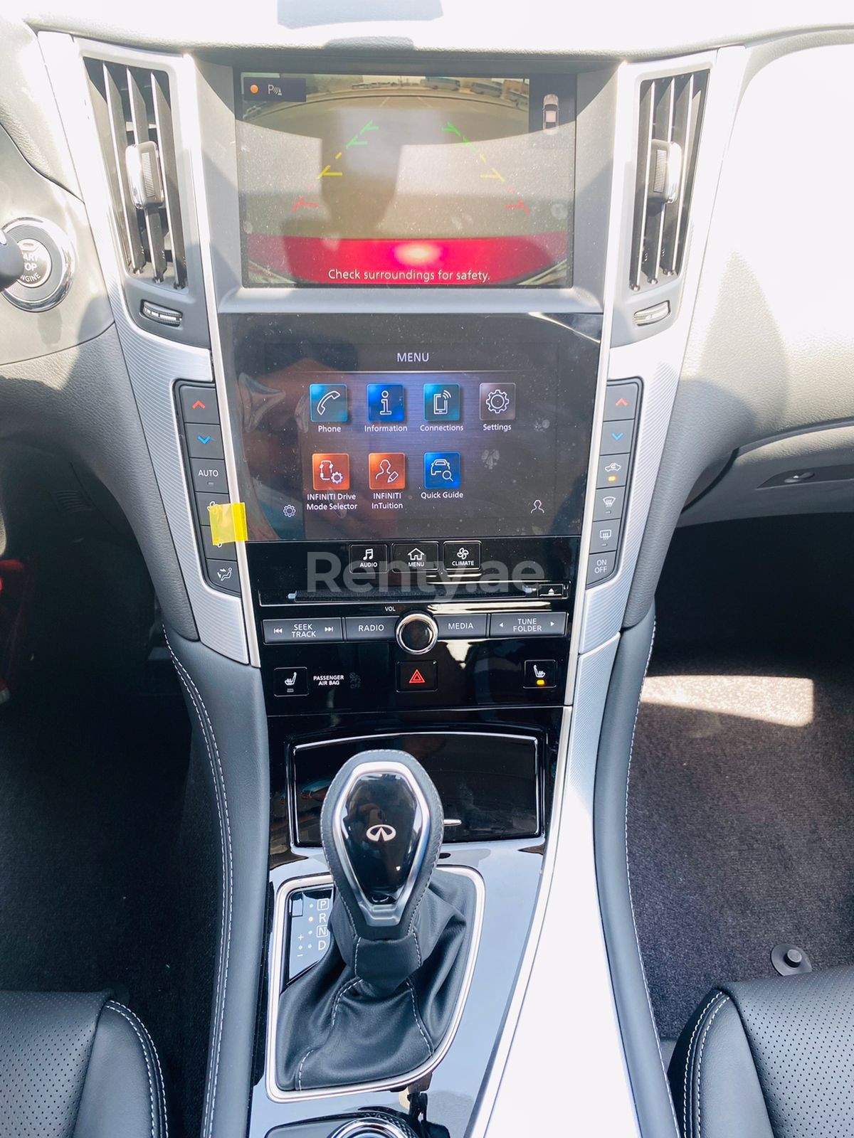 Red Infiniti Q Series for rent in Sharjah 8