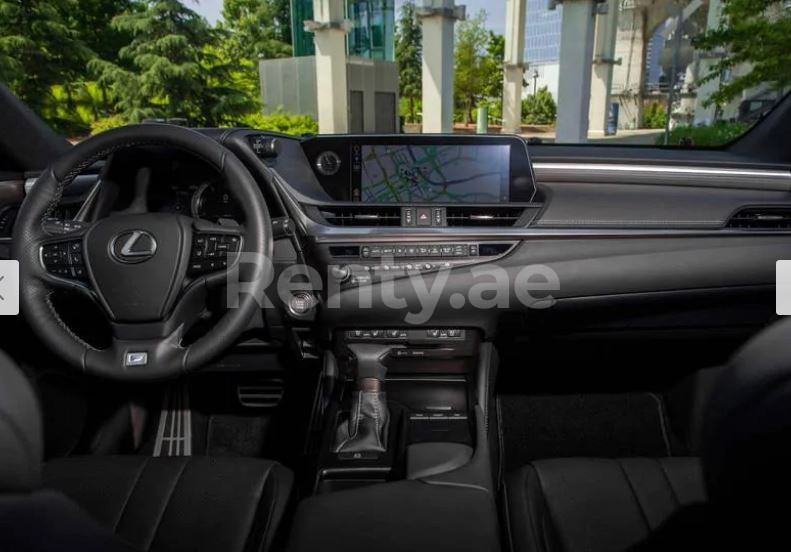 Silver Lexus ES Series for rent in Sharjah 10