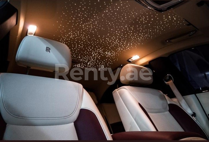 Silver Rolls Royce Ghost for rent in Abu-Dhabi 1