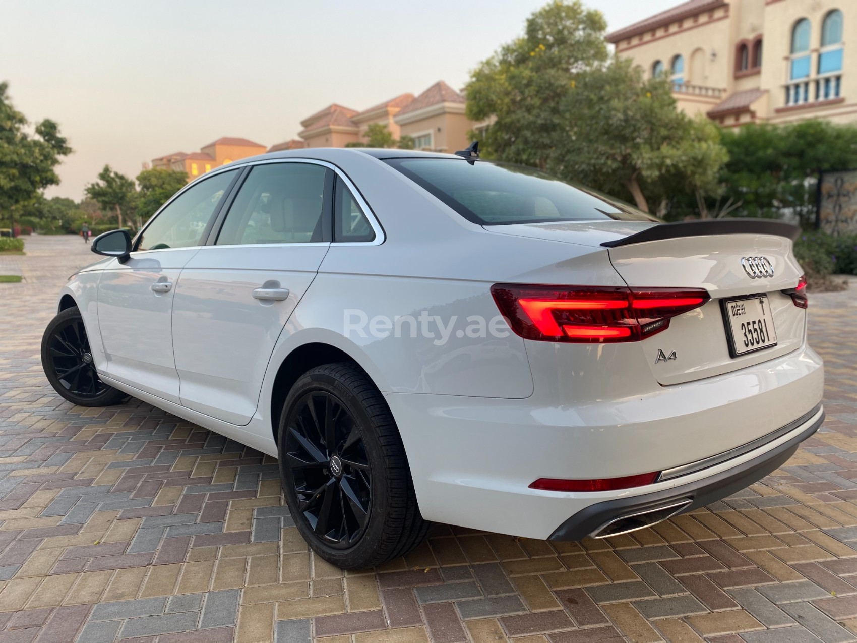 White Audi A4 RS4 Bodykit for rent in Dubai 6