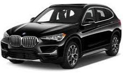 Black BMW X1 for rent in Sharjah