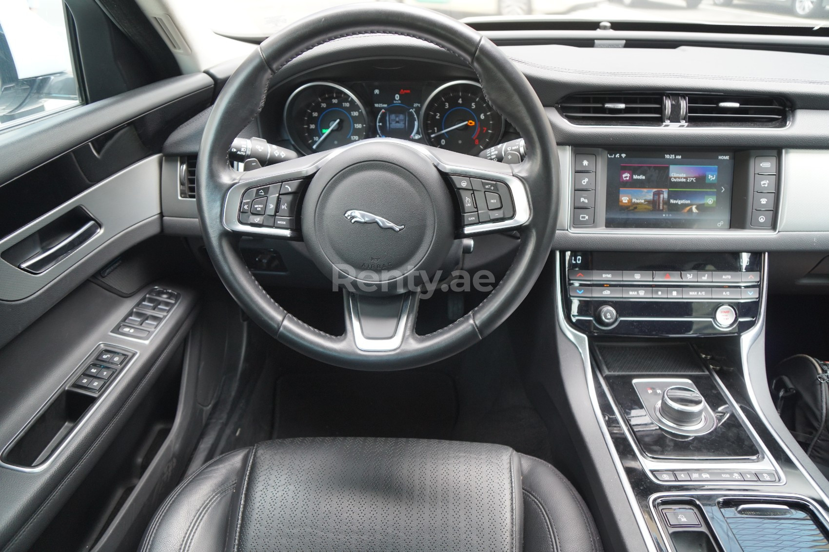 White Jaguar XF for rent in Sharjah 3