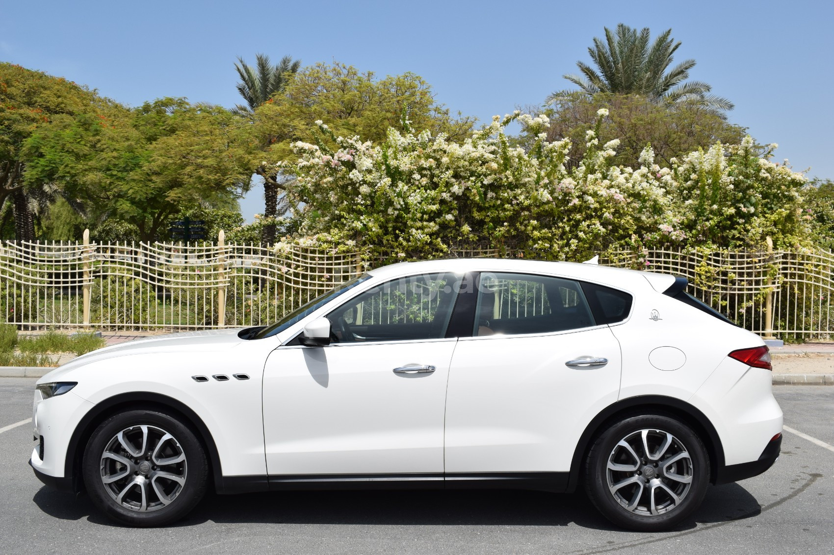 White Maserati Levante for rent in Sharjah 0