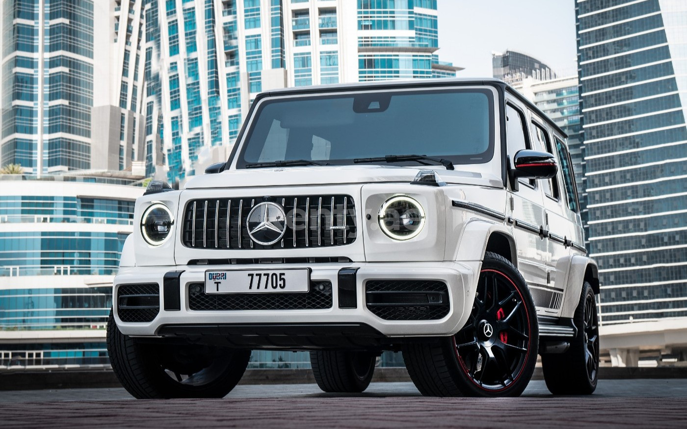 أبيض Mercedes-Benz G63 Edition One للإيجار في دبي