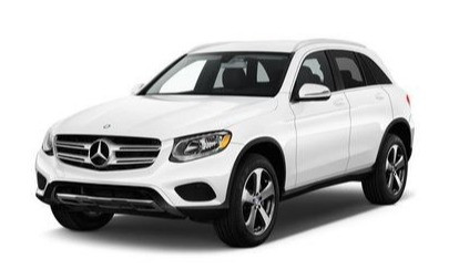 Weiß Mercedes GLC zur Miete in Dubai