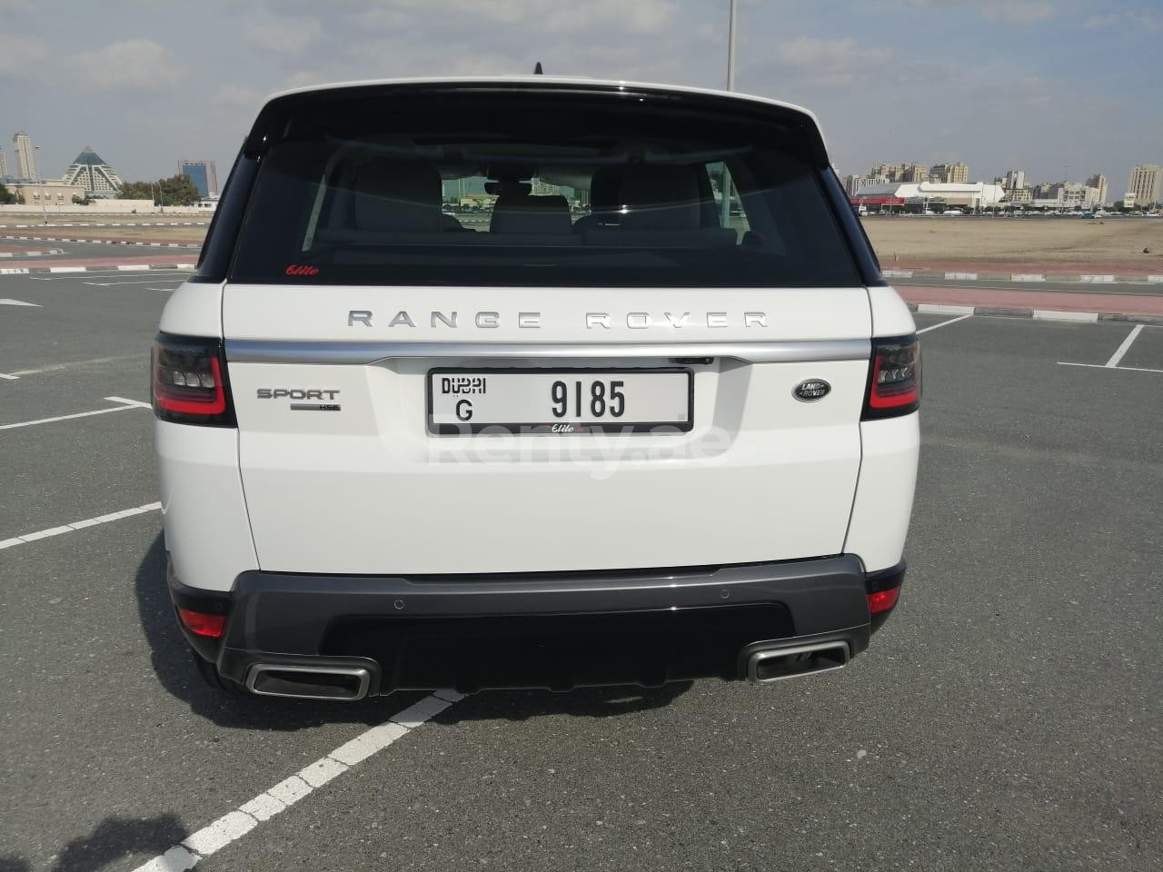 White Range Rover Sport for rent in Sharjah 1