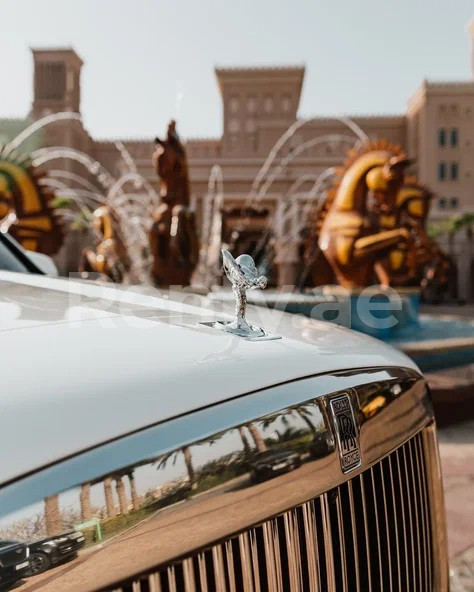 Blanc Rolls Royce Cullinan en location à Abu-Dhabi 2