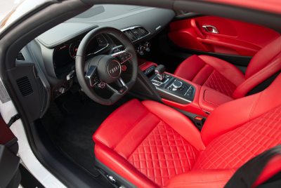  Blanc Audi R8 V10 Spyder Photo 5