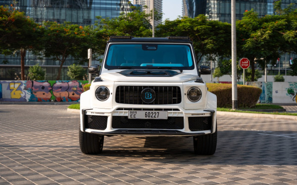  White Mercedes G63 Brabus Kit Photo 8