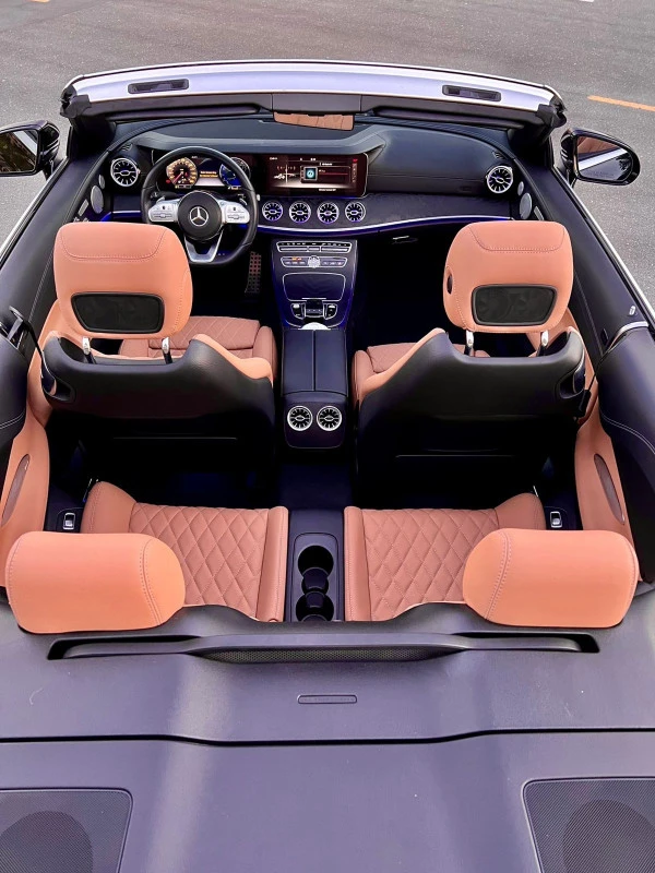  Black Mercedes E450 Convertible Photo 7