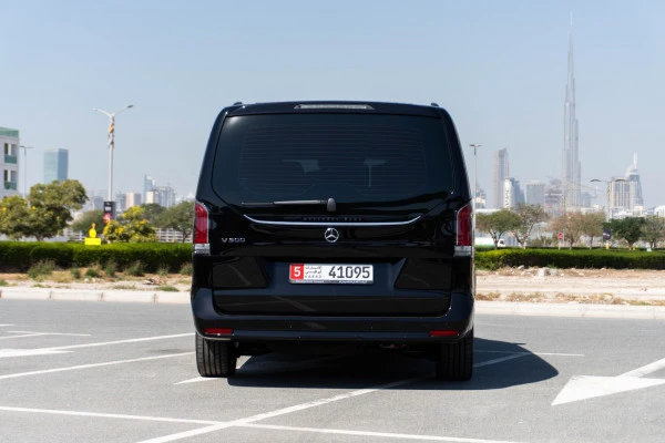  Black Mercedes V300 Avantgarde Extra Long Photo 5