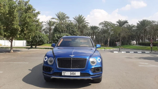  Blue Bentley Bentayga Photo 3