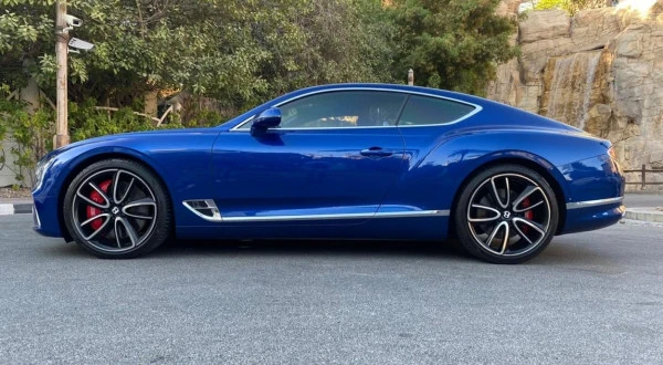  Blue Bentley Continental GT Photo 2
