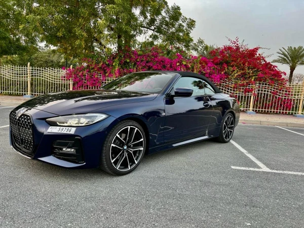  Bleue BMW 430 Convertible Photo 3