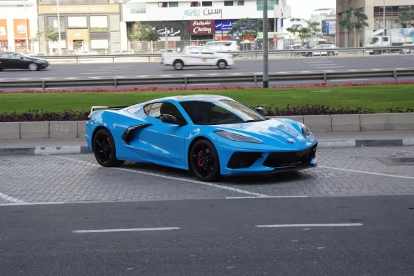  Blue Chevrolet Corvette Photo 7