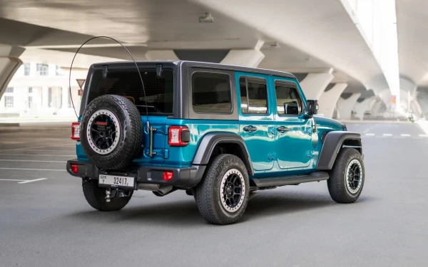  Blu Jeep Wrangler Limited Sport Edition convertible Photo 2