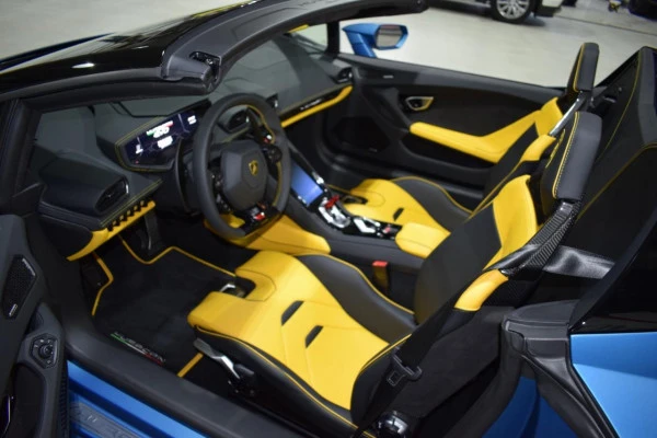  Bleue Lamborghini Evo Spyder Photo 3